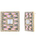 Grey crystal earrings