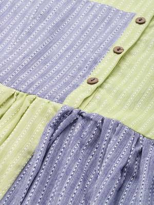 Lavender embroidered cotton maxi-dresses 5