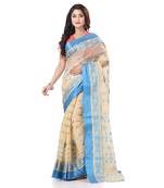 Multicolor Woven Cotton Saree Without Blouse