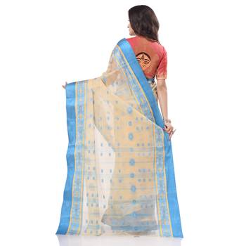 Multicolor Woven Cotton Saree Without Blouse 3