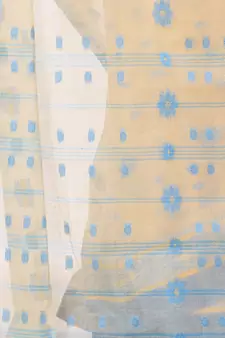 Multicolor Woven Cotton Saree Without Blouse