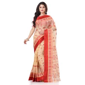 Multicolor Woven Cotton Saree Without Blouse 1
