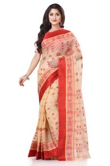 Multicolor Woven Cotton Saree Without Blouse