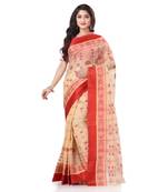 Multicolor Woven Cotton Saree Without Blouse