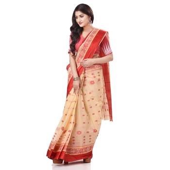 Multicolor Woven Cotton Saree Without Blouse 2