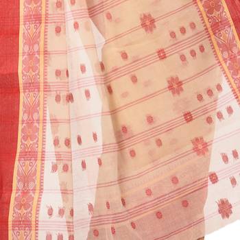 Multicolor Woven Cotton Saree Without Blouse 3