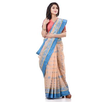 Multicolor Woven Cotton Saree Without Blouse 2