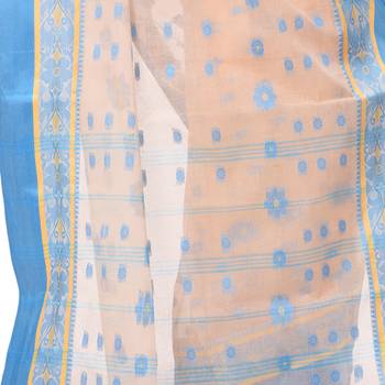 Multicolor Woven Cotton Saree Without Blouse 3