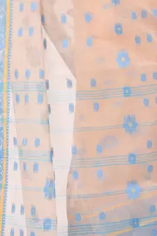Multicolor Woven Cotton Saree Without Blouse