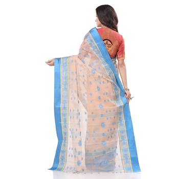 Multicolor Woven Cotton Saree Without Blouse 4