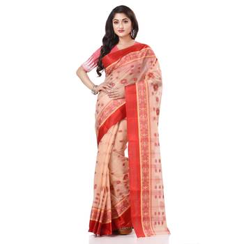 Multicolor Woven Cotton Saree Without Blouse 1