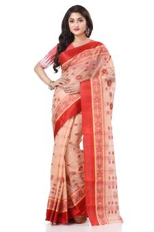 Multicolor Woven Cotton Saree Without Blouse
