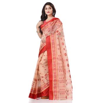 Multicolor Woven Cotton Saree Without Blouse 2