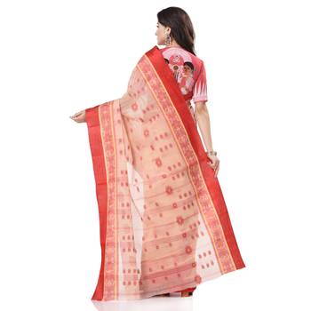 Multicolor Woven Cotton Saree Without Blouse 4