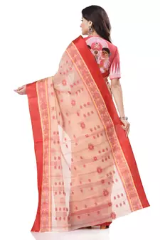 Multicolor Woven Cotton Saree Without Blouse