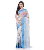 Multicolor Woven Cotton Saree Without Blouse