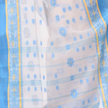 Multicolor Woven Cotton Saree Without Blouse 3