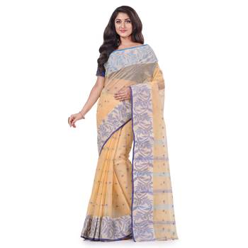 Multicolor Woven Cotton Saree Without Blouse 1