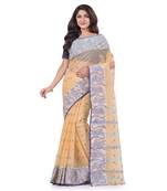 Multicolor Woven Cotton Saree Without Blouse