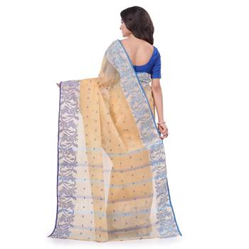 Multicolor Woven Cotton Saree Without Blouse 4