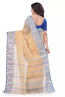 Multicolor Woven Cotton Saree Without Blouse