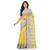 Yellow woven cotton saree 