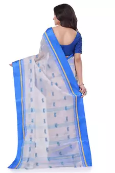 Multicolor Woven Cotton Saree Without Blouse