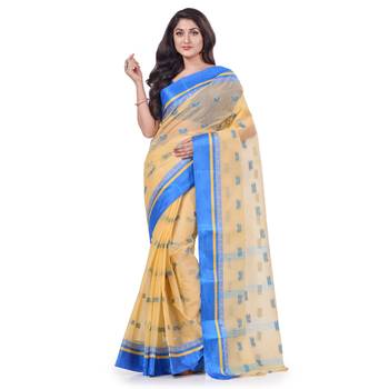 Multicolor Woven Cotton Saree Without Blouse 1