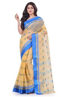 Multicolor Woven Cotton Saree Without Blouse