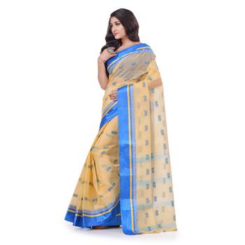 Multicolor Woven Cotton Saree Without Blouse 2