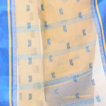 Multicolor Woven Cotton Saree Without Blouse 3