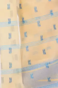 Multicolor Woven Cotton Saree Without Blouse