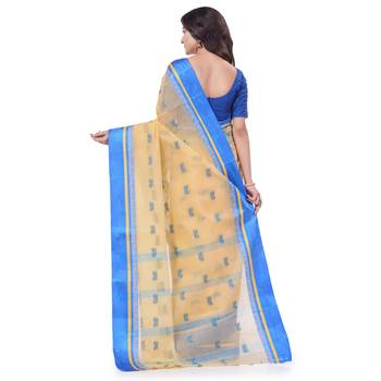 Multicolor Woven Cotton Saree Without Blouse 4