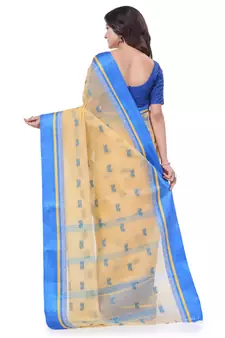 Multicolor Woven Cotton Saree Without Blouse