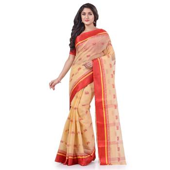 Multicolor Woven Cotton Saree Without Blouse 1