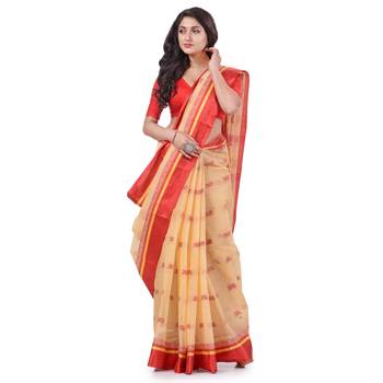 Multicolor Woven Cotton Saree Without Blouse 2