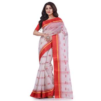 Multicolor Woven Cotton Saree Without Blouse 1