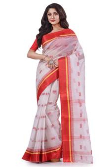 Multicolor Woven Cotton Saree Without Blouse