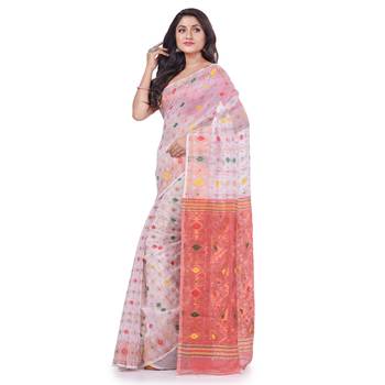 Multicolor Woven Cotton Saree Without Blouse 2
