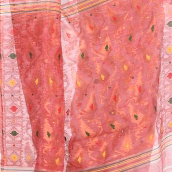 Multicolor Woven Cotton Saree Without Blouse 3