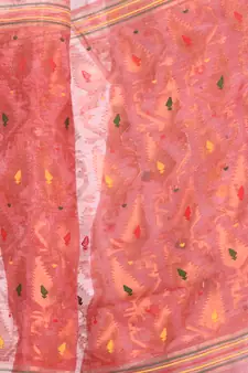 Multicolor Woven Cotton Saree Without Blouse