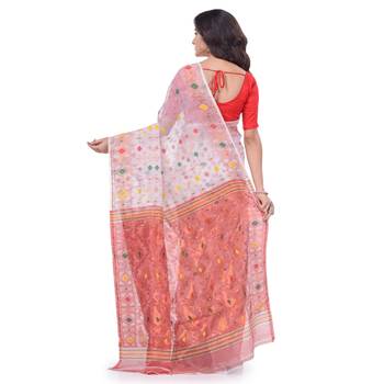 Multicolor Woven Cotton Saree Without Blouse 4