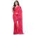 Pink hand woven cotton saree with blouse
