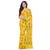 Yellow hand woven cotton saree with blouse