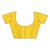 Yellow hand woven cotton saree with blouse