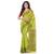 Green hand woven cotton saree with blouse