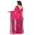Pink hand woven cotton saree with blouse