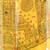 Yellow hand woven cotton saree with blouse