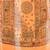 Light orange hand woven cotton saree with blouse