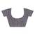 Grey hand woven cotton saree with blouse